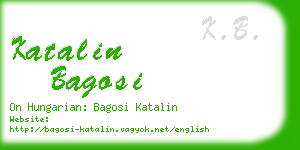 katalin bagosi business card